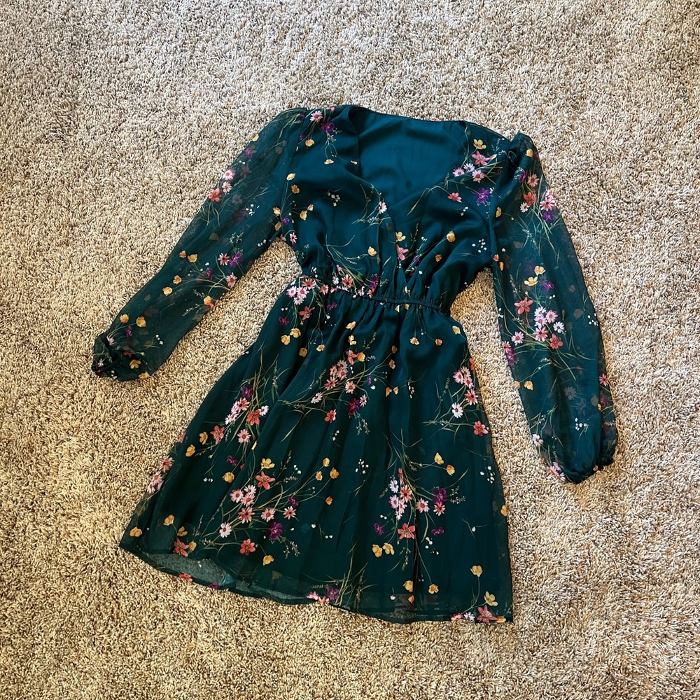 Floral Long Sleeve Dress